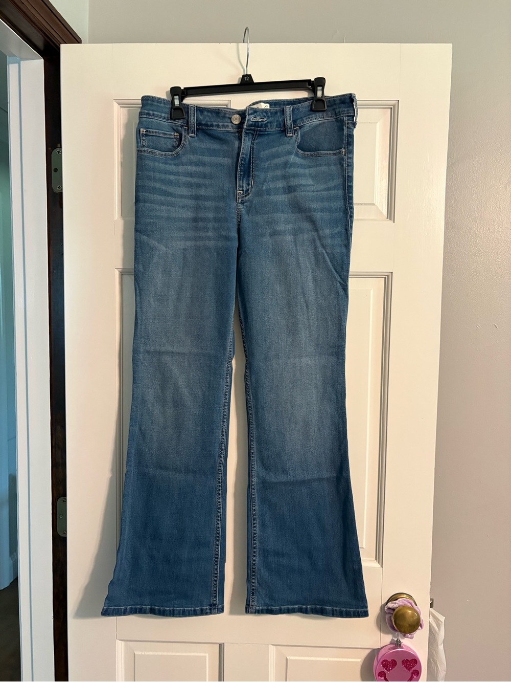 Hollister Women's Medium Blue Flare Jeans
